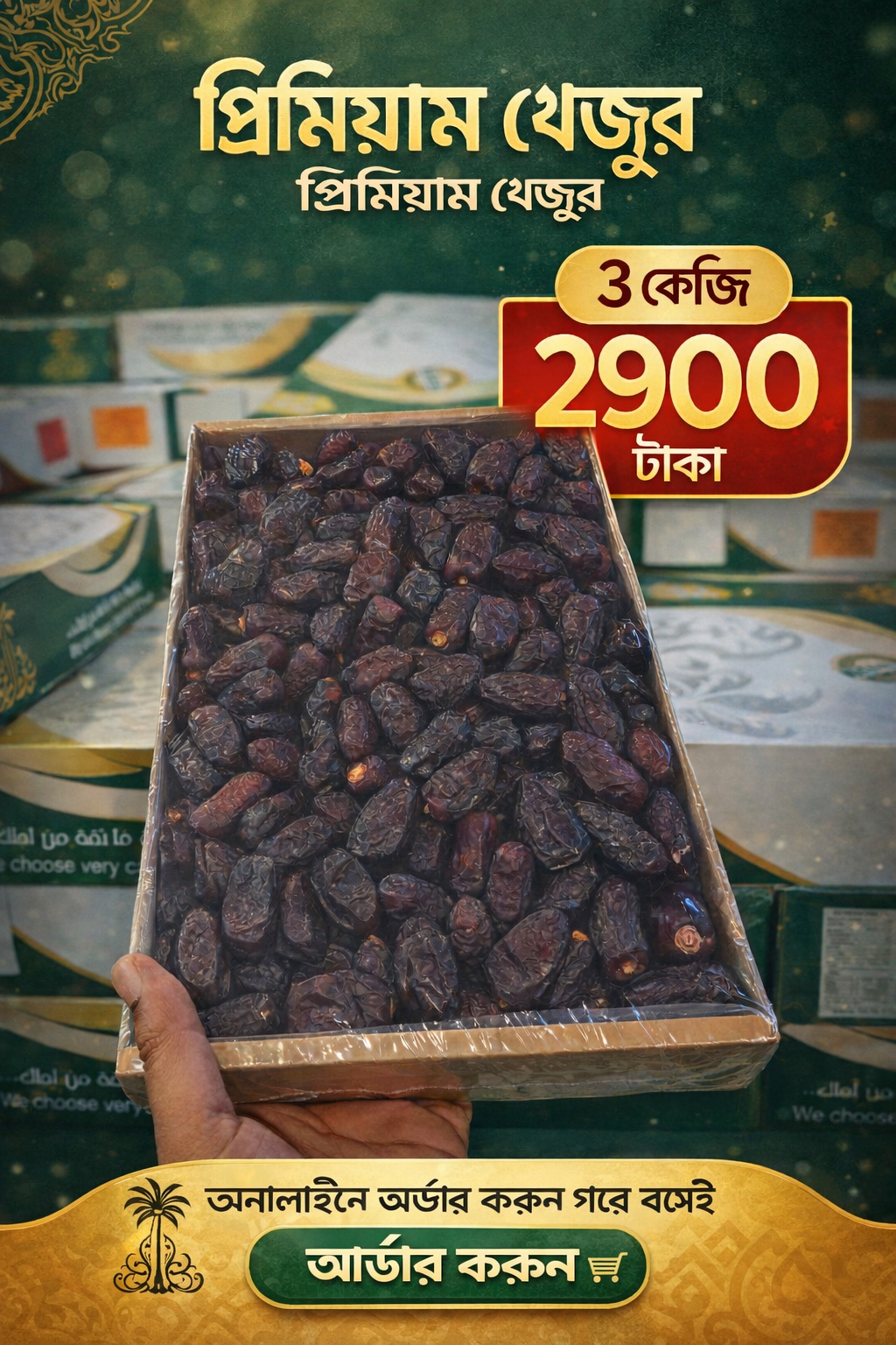 ৩ কেজি সাফাওয়ি কালমি মরিয়ম খেজুর